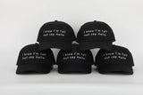 Black Tall Women's Baseball Cap