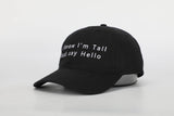 Black Tall Women's Baseball Cap