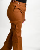 Tall Girl Cargos Rust