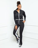 Tall Black/White Tracksuit