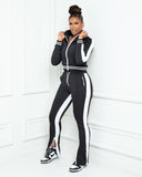 Tall Black/White Tracksuit