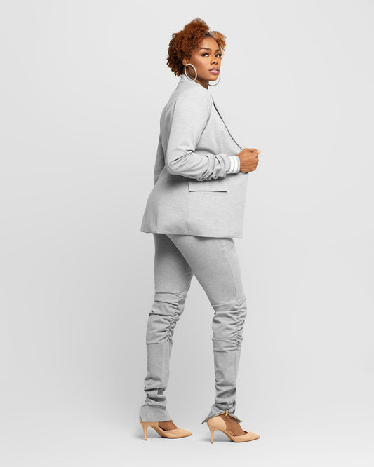 Grey Tall Jogger Suit Jacket