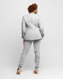Grey Tall Suit Jogger Pants