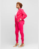 Pink Tall Suit Jogger Jacket