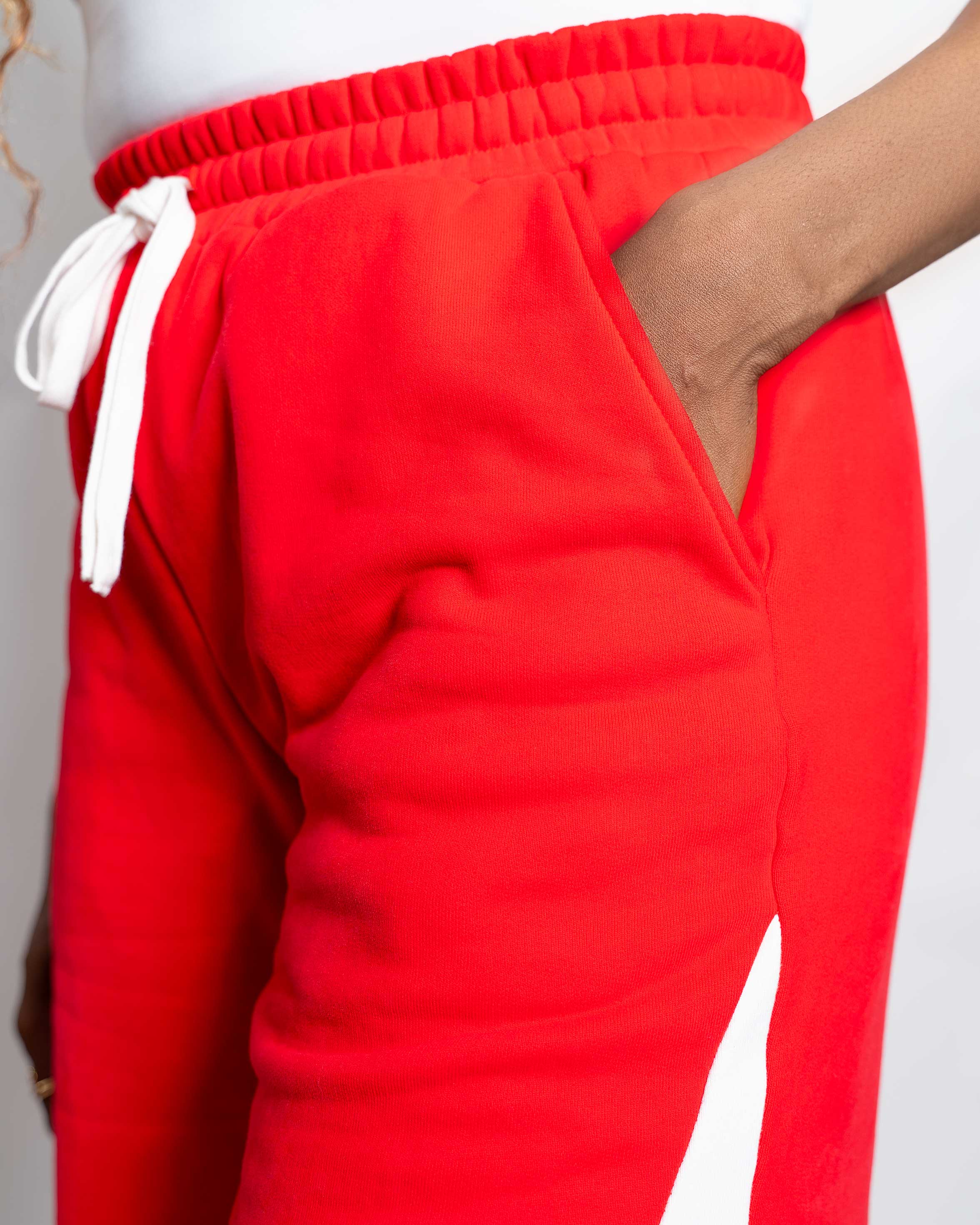Tall sweatpants with long inseam and stripe detail for women