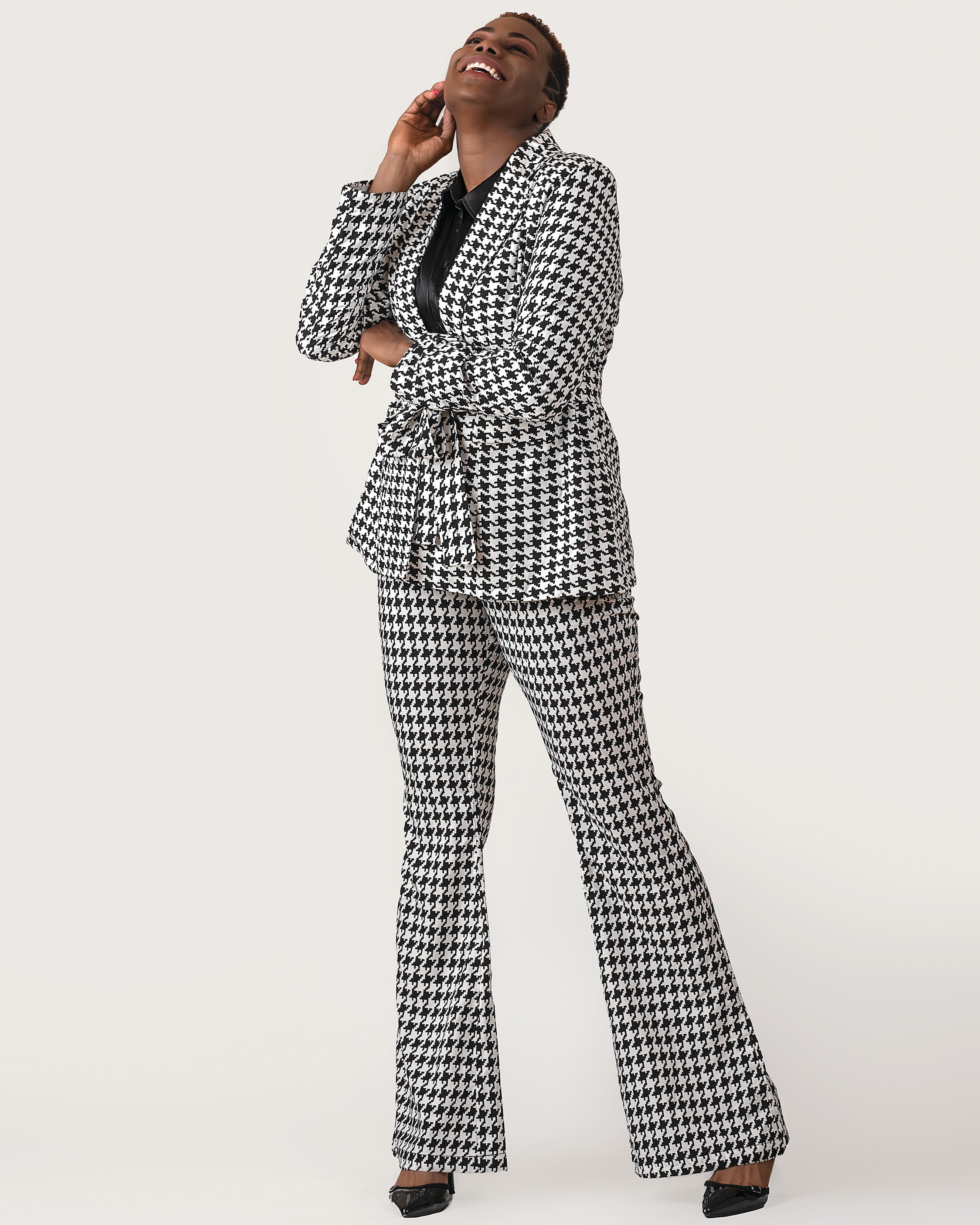 Tall Houndstooth Power Suit Pant